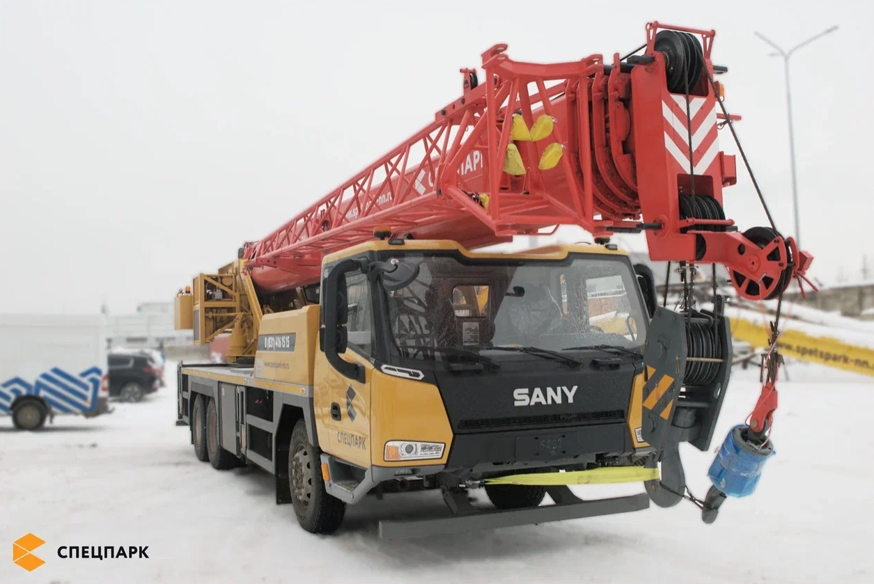 автокран 25 тонн Sany STC250T5-5 в аренду в Спб автокран 25 тонн Sany STC250T5-5 в аренду в Спб
